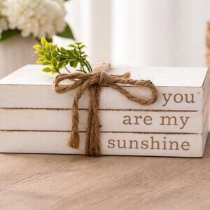 You Are My Sunshine Wooden Box Decor Farmhouse Rustic Shelf Sitter 7x2.5-HD180